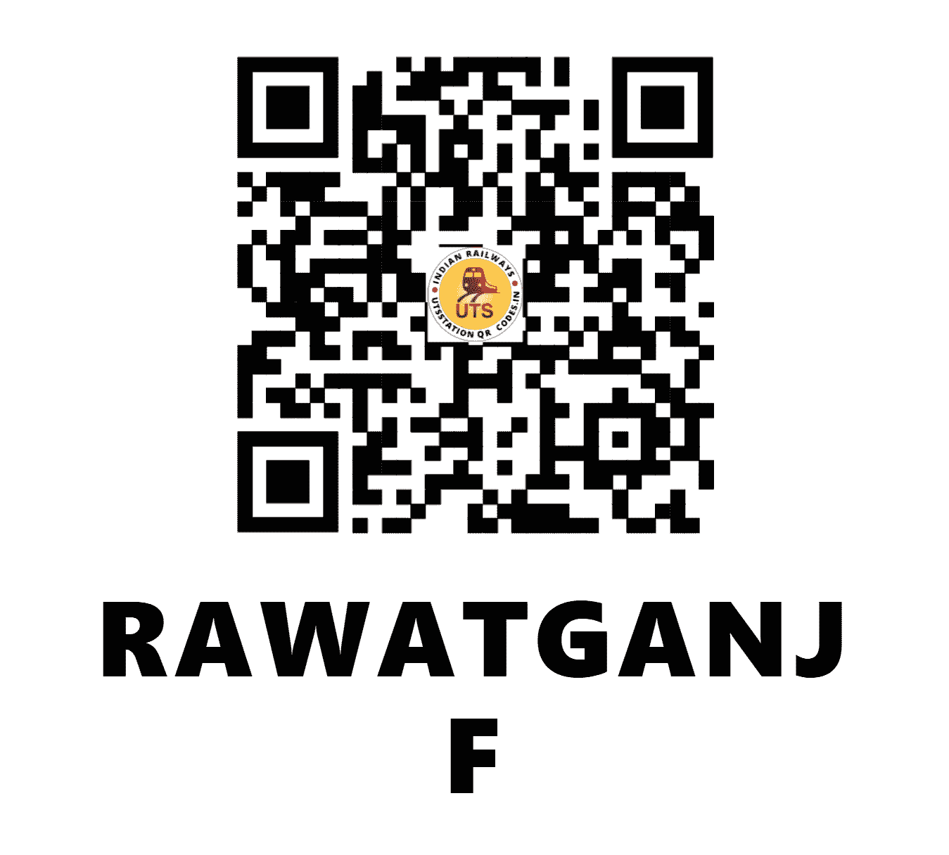 UTS QR Code for RAWATGANJ F - RJ - NE (UTTAR PRADESH)